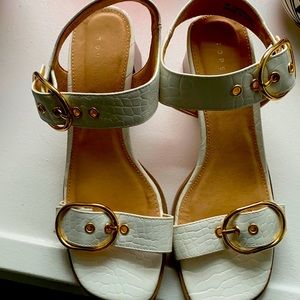 Topshop white sandal